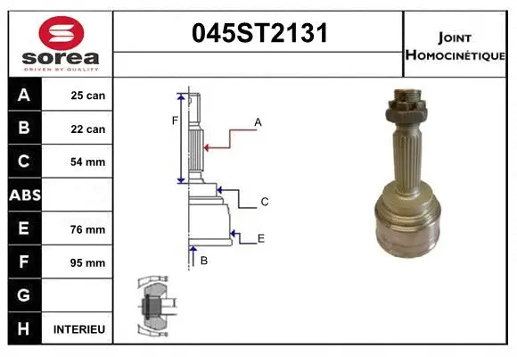 Joint Kit, drive shaft (045ST2131)