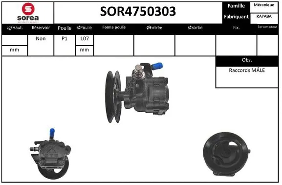Hydraulic Pump, steering (SOR4750303)
