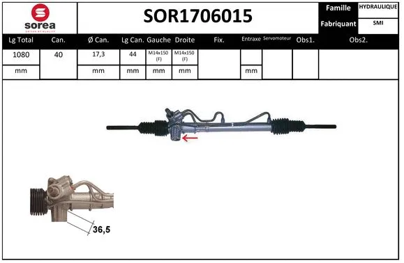 Steering Gear (SOR1706015)