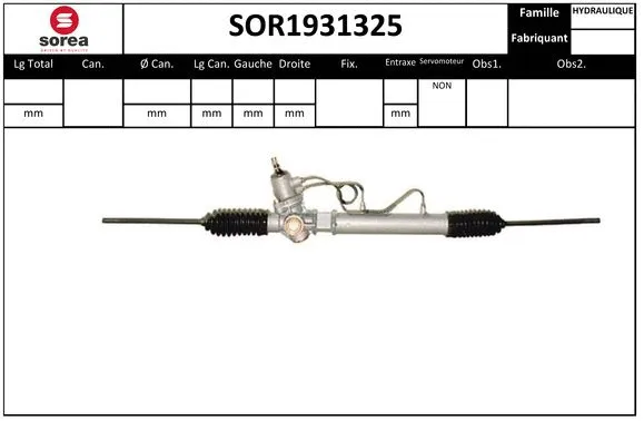 Steering Gear (SOR1931325)