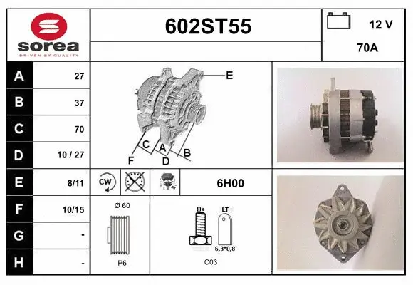 Alternator (602ST55)