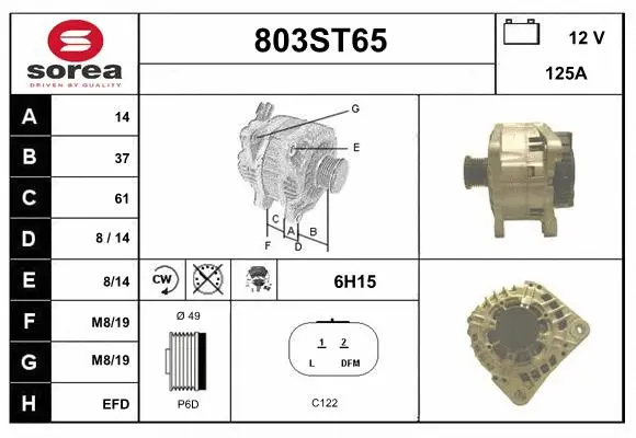 Alternator (803ST65)