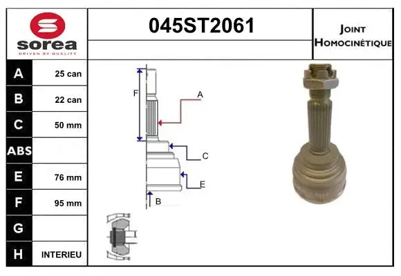 Joint Kit, drive shaft (045ST2061)