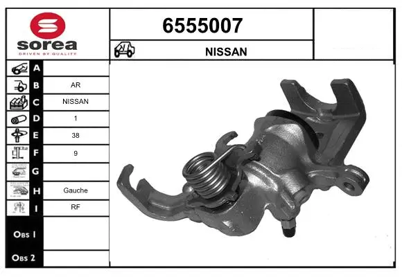 Brake Caliper (6555007)