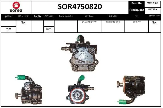 Hydraulic Pump, steering (SOR4750820)