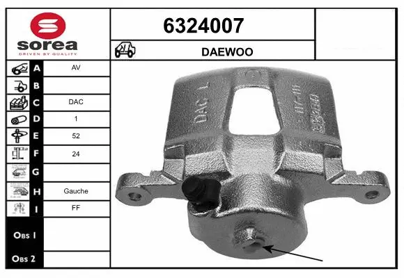 Brake Caliper (6324007)