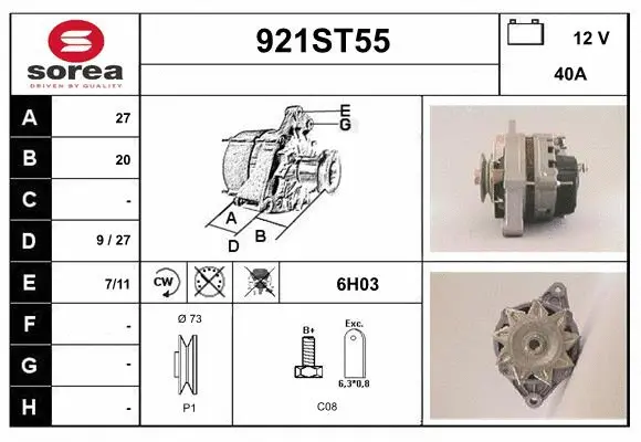 Alternator (921ST55)