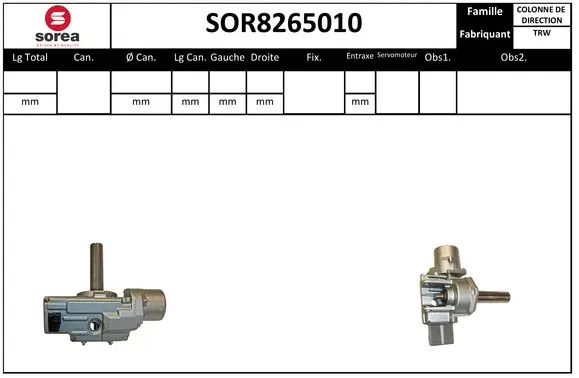 Steering Column (SOR8265010)