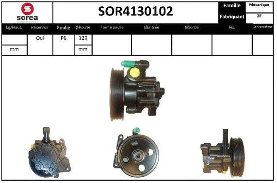 Hydraulic Pump, steering (SOR4130102)