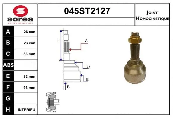 Joint Kit, drive shaft (045ST2127)