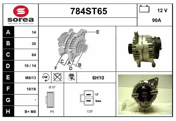 Alternator (784ST65)