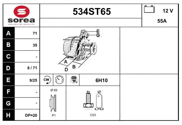 Alternator (534ST65)
