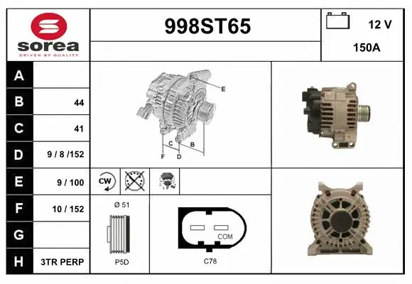 Alternator (998ST65)