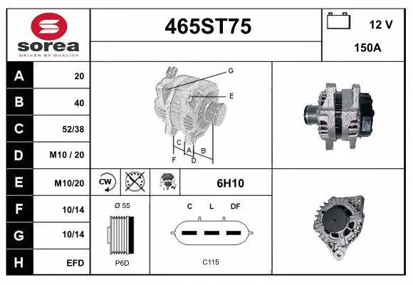 Alternator (465ST75)