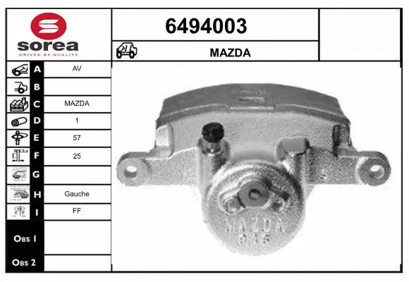 Brake Caliper (6494003)