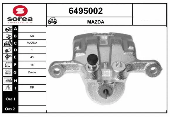 Brake Caliper (6495002)