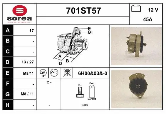 Alternator (701ST57)