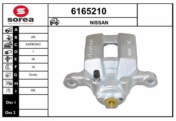 Brake Caliper (6165210)