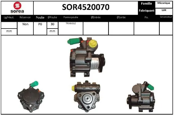 Hydraulic Pump, steering (SOR4520070)