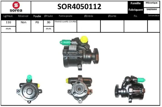 Hydraulic Pump, steering (SOR4050112)