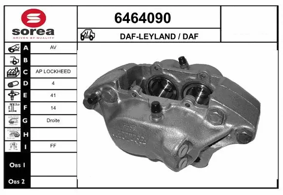 Brake Caliper (6464090)