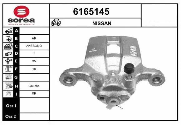 Brake Caliper (6165145)