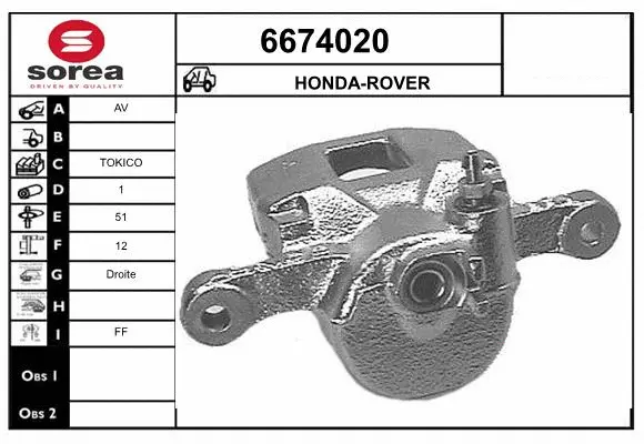 Brake Caliper (6674020)