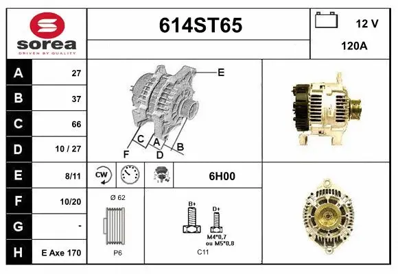 Alternator (614ST65)