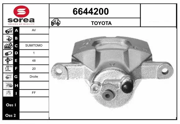 Brake Caliper (6644200)