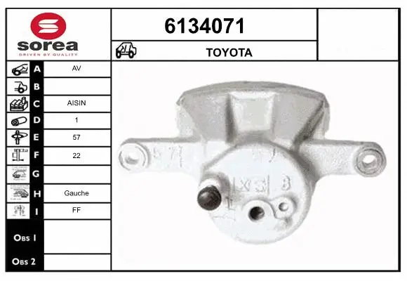 Brake Caliper (6134071)