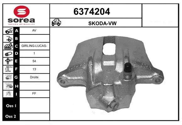 Brake Caliper (6374204)