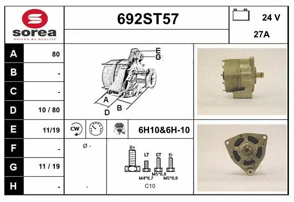 Alternator (692ST57)