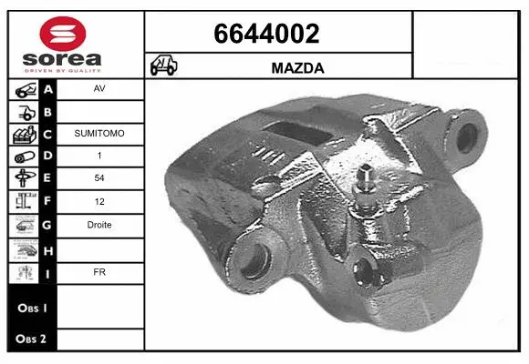 Brake Caliper (6644002)