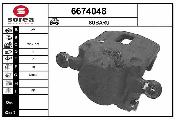 Brake Caliper (6674048)