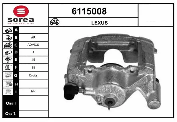 Brake Caliper (6115008)