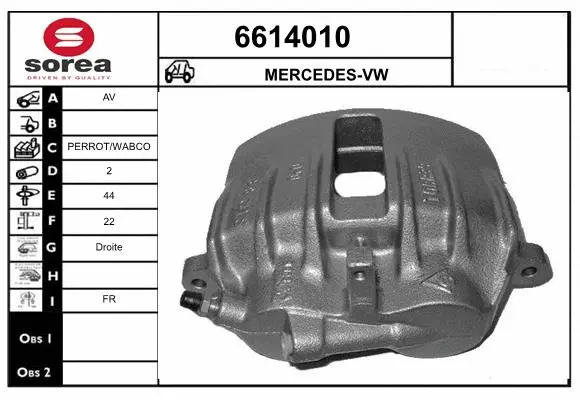 Brake Caliper (6614010)