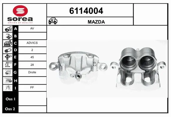Brake Caliper (6114004)