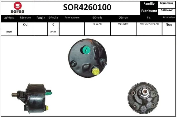 Hydraulic Pump, steering (SOR4260100)