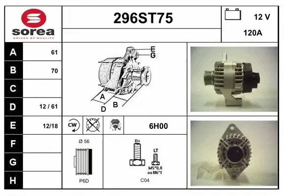 Alternator (296ST75)