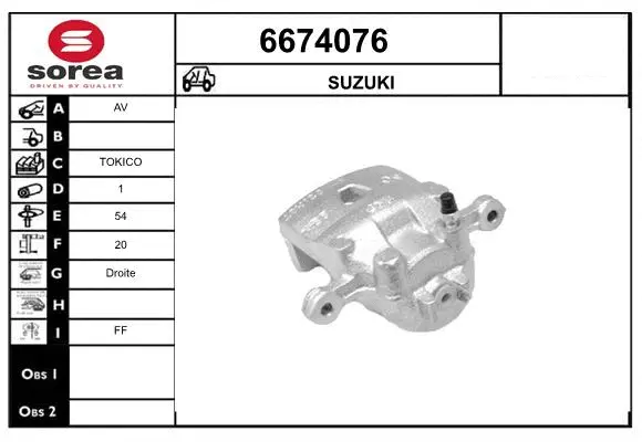 Brake Caliper (6674076)