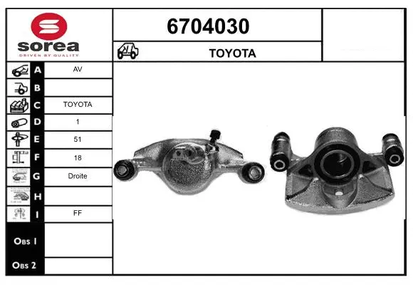 Brake Caliper (6704030)