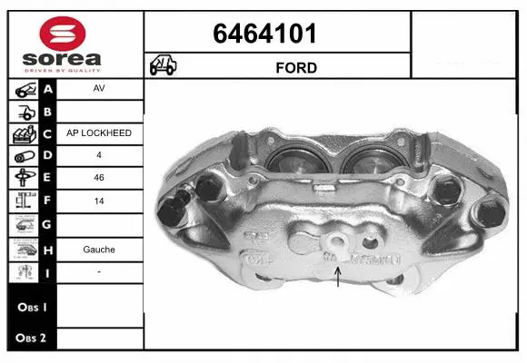 Brake Caliper (6464101)
