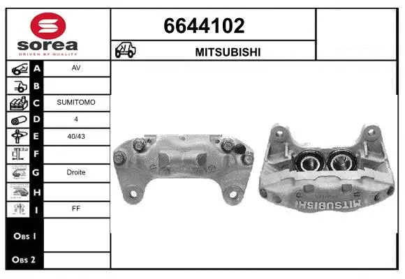 Brake Caliper (6644102)