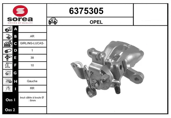 Brake Caliper (6375305)