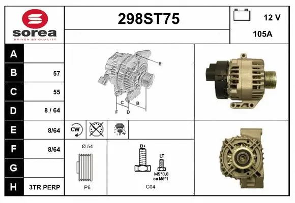 Alternator (298ST75)