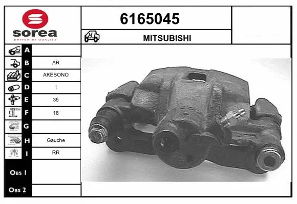 Brake Caliper (6165045)