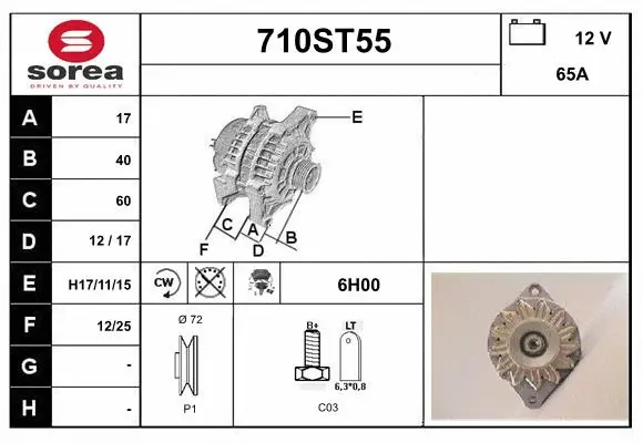 Alternator (710ST55)
