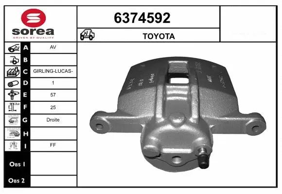 Brake Caliper (6374592)