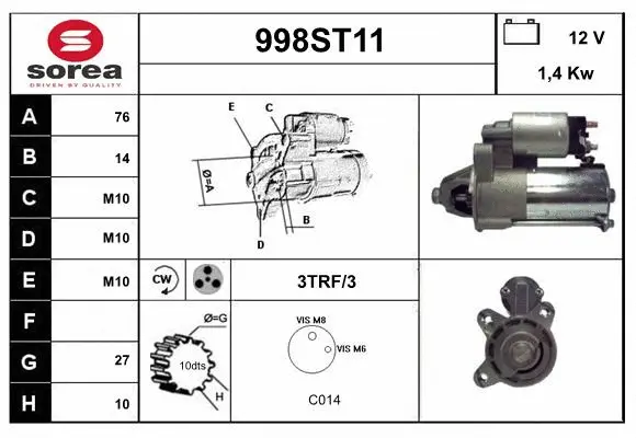 Starter (998ST11)