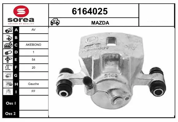 Brake Caliper (6164025)